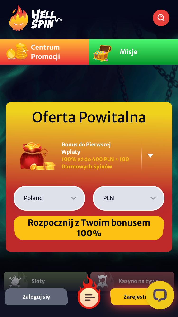 HellSpin Casino Screenshot