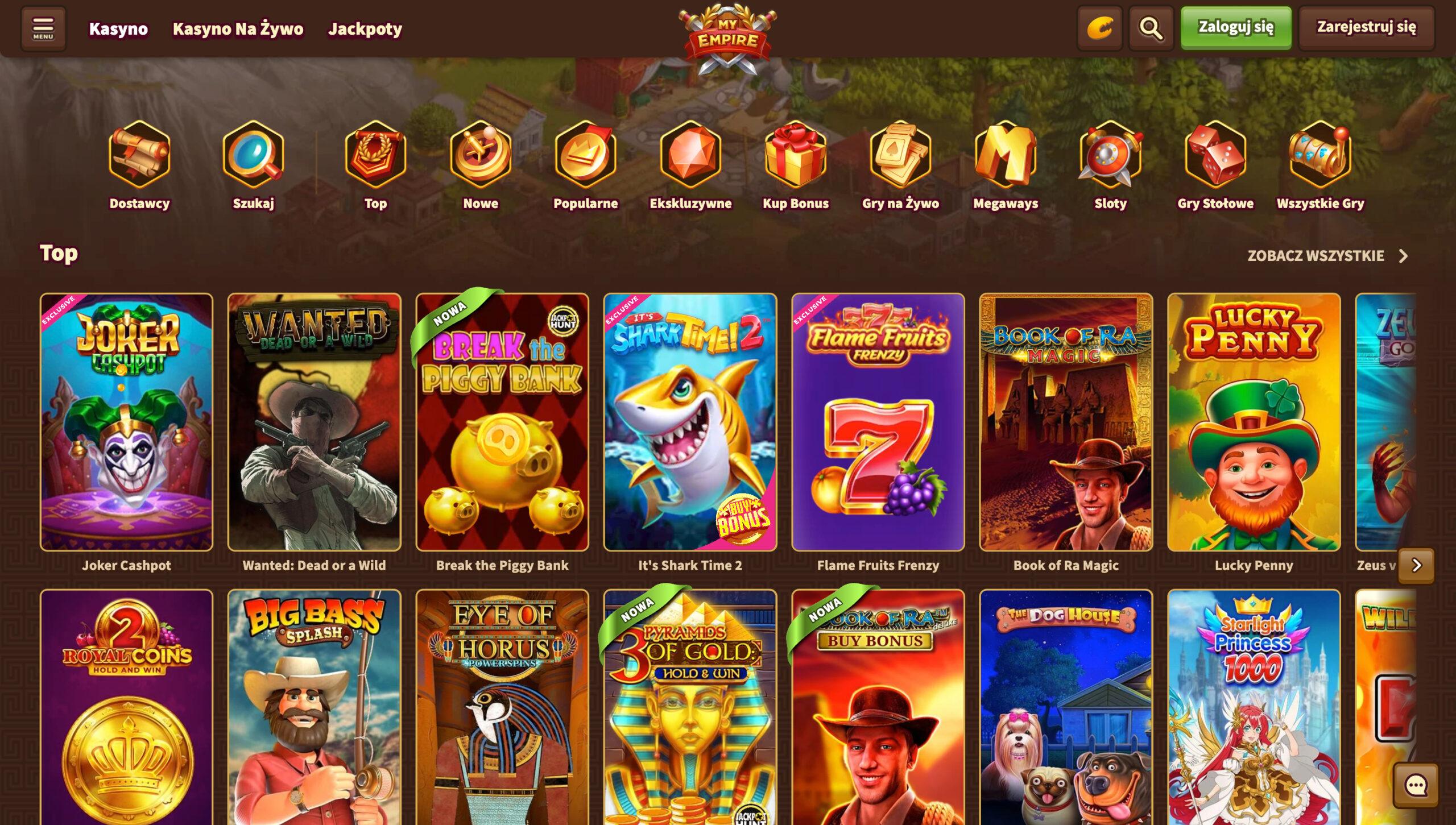 MyEmpire Casino Screenshot