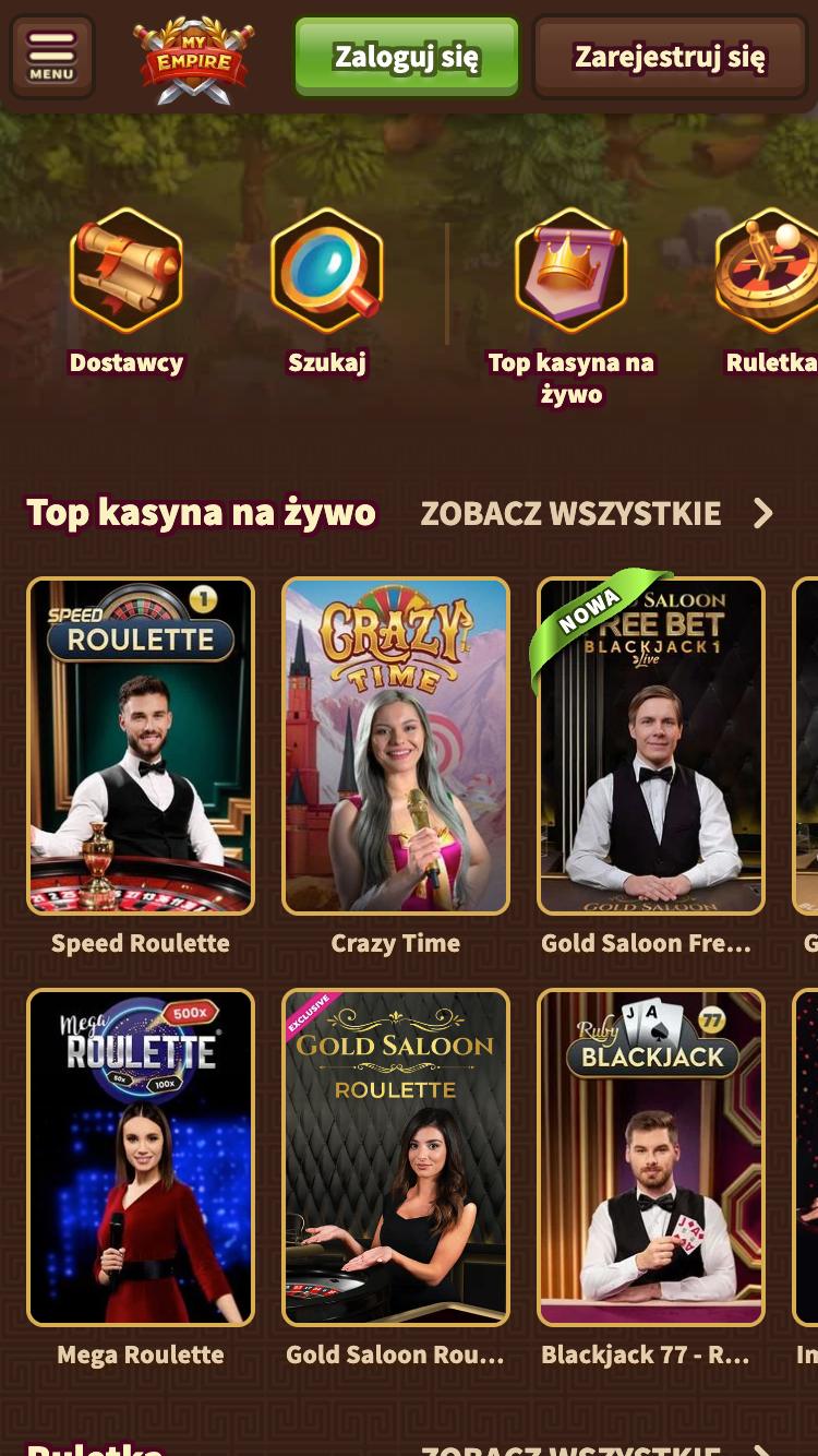 MyEmpire Casino Screenshot