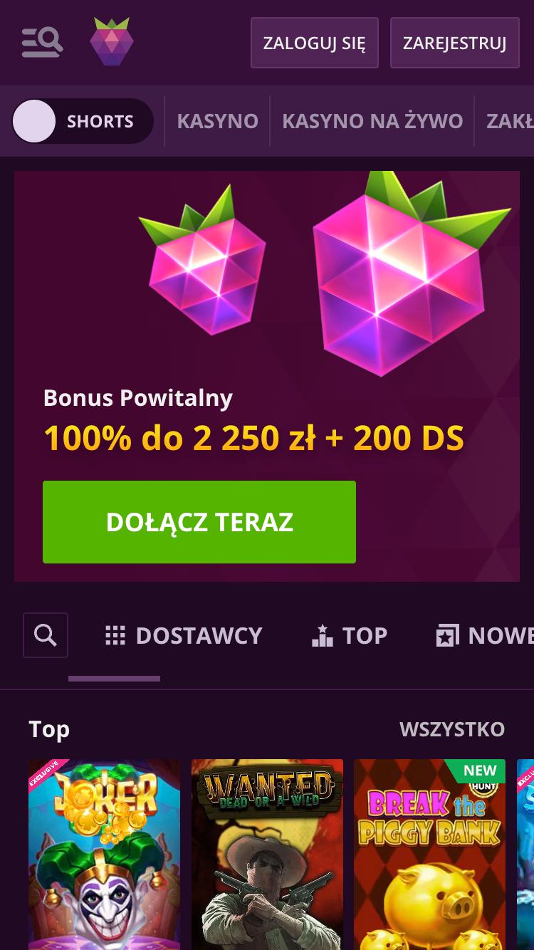 Malina Casino Screenshot