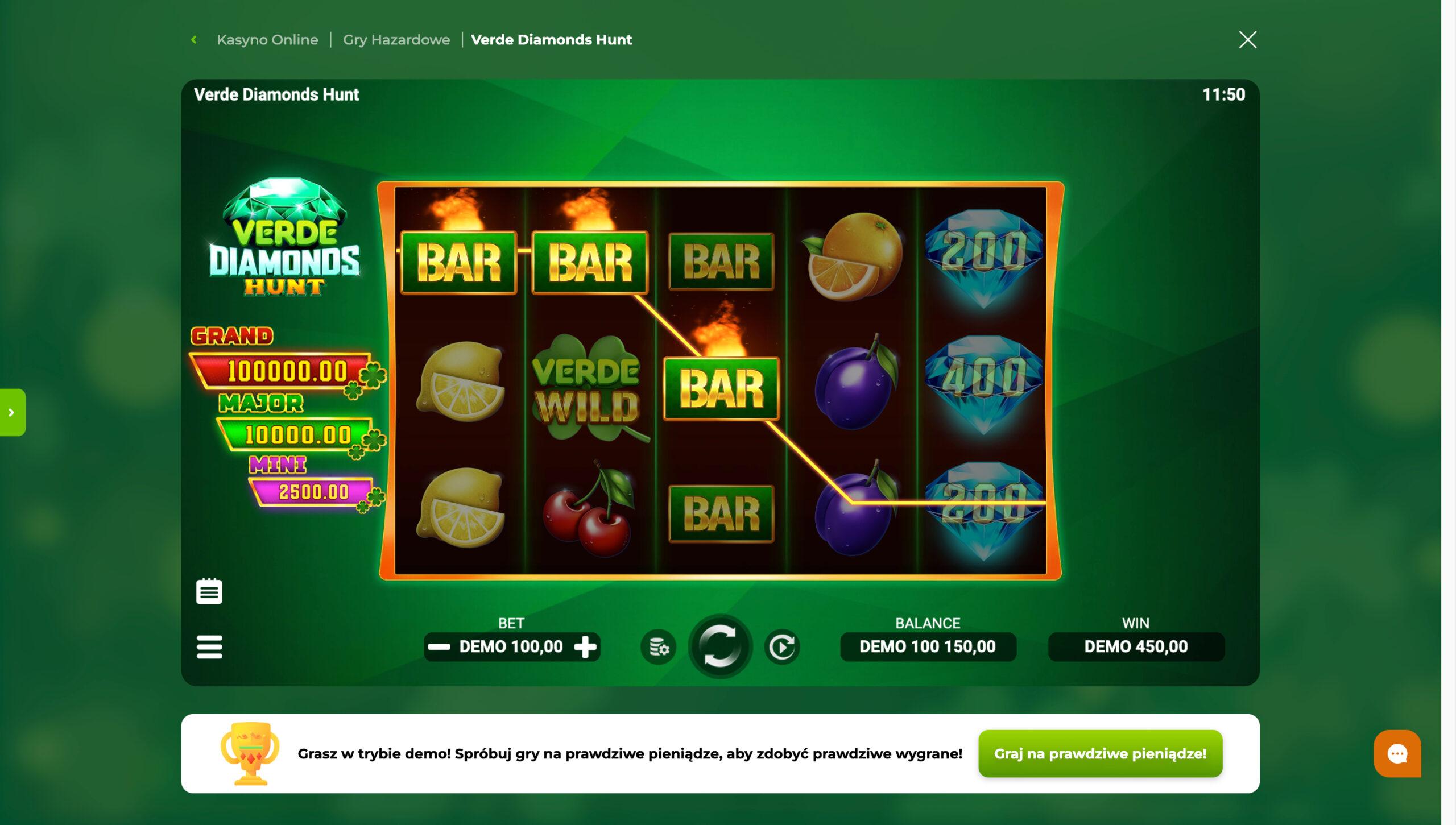 Verde Casino Screenshot