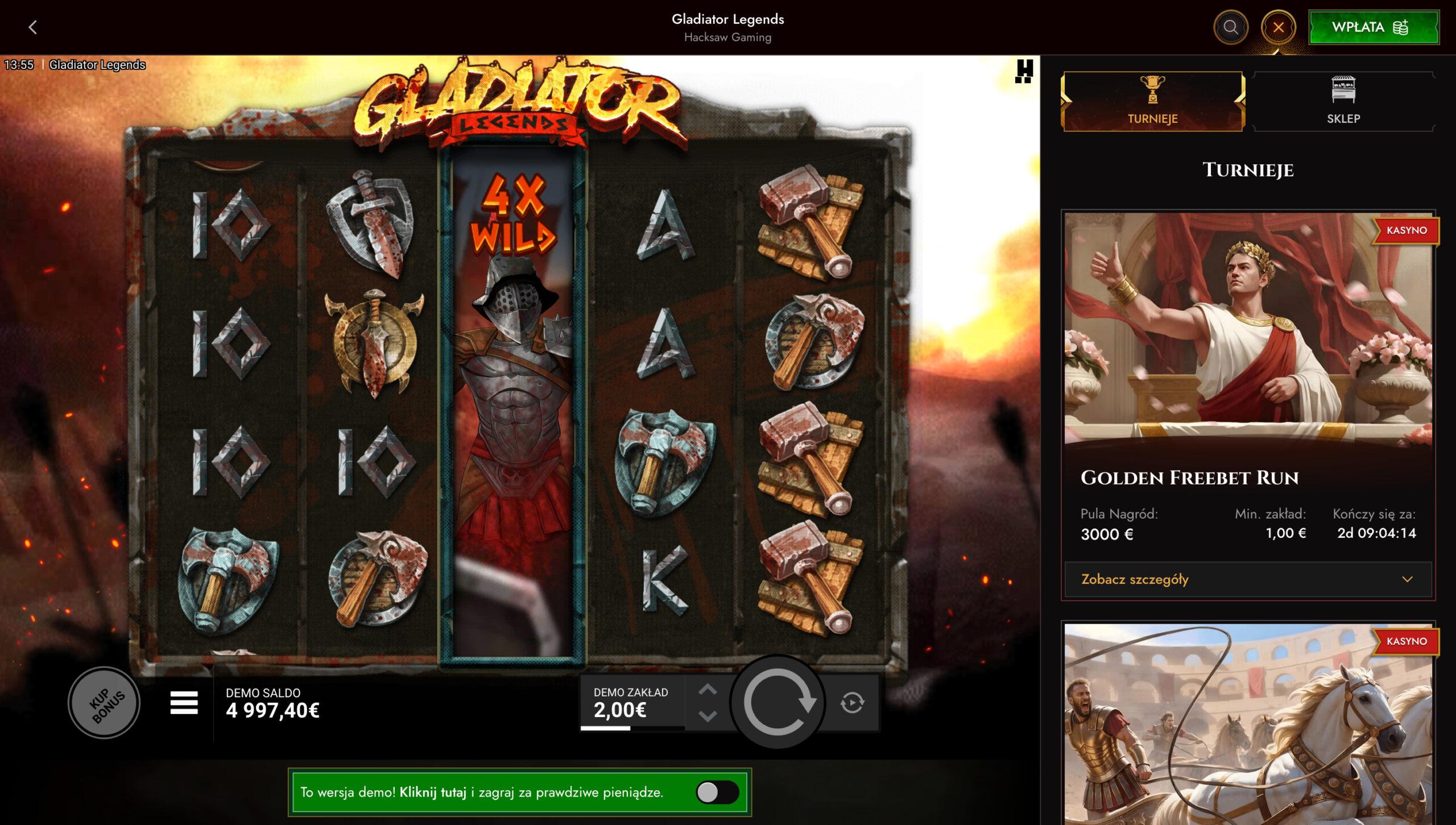 Legiano Casino Screenshot