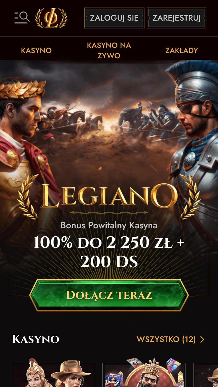 Legiano Casino Screenshot