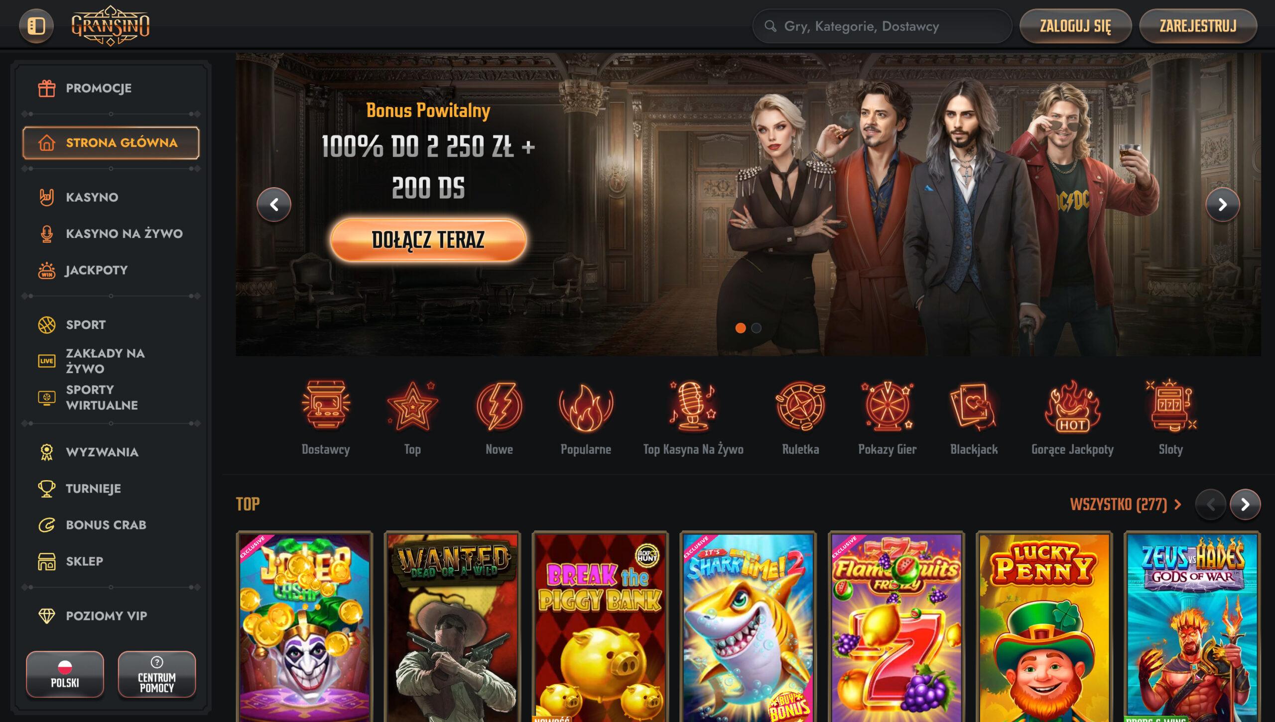 Gransino Casino Screenshot