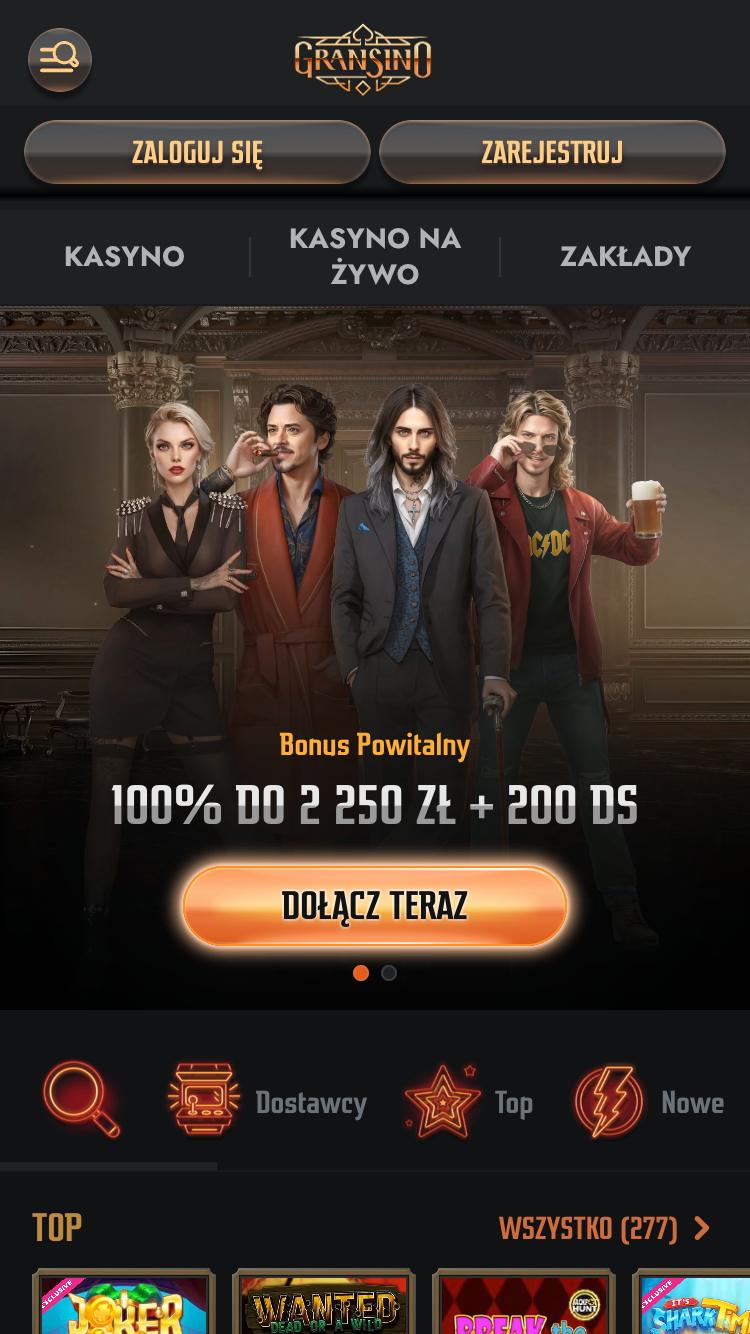 Gransino Casino Screenshot