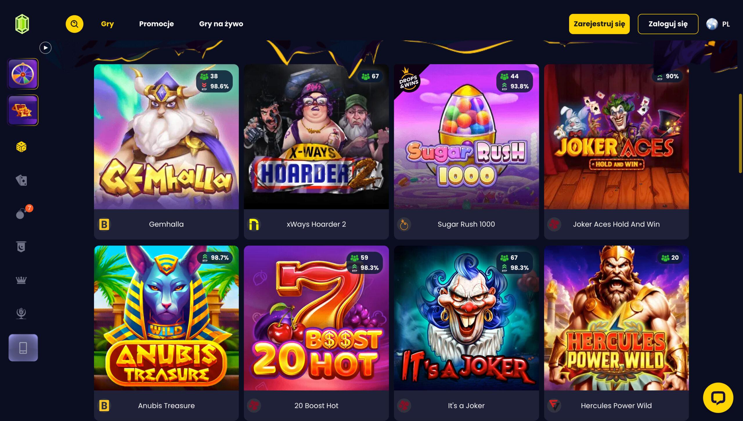 Slotsgem Casino Screenshot